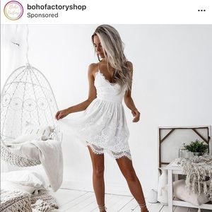 Boho Factory White Lace Dress